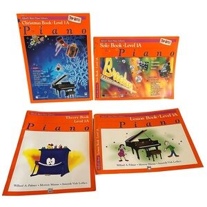 Collection of Antique Alfred's Basic Piano Library Books